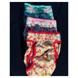 3 x Large Flower Pattern Female Dog Diapers