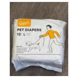 12 Piece Large Female Pet Diapers