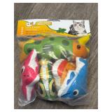 6 Piece 100% Catnip Filled Soft Toys