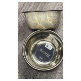 2 x 12 Oz Marble Print Stainless Steel Pet Bowls