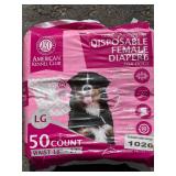 50 Piece Large Female Dog Diapers