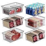NEW $65 6 Pack Upright Freezer Organizer Bins