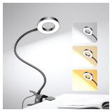 $33 LED Desk Clip on Light w/3 Colors Adjustable