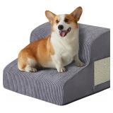 NEW $49 2-Step Dog Stairs w/Cat Scratching Pad