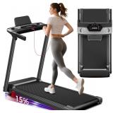 $340 Treadmill w/Incline & Portable Walking Pad