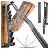 NEW $130 Wall Mounted Firewood Kindling Splitter
