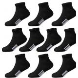 NEW $30 (L) 10 Pair Kids Ankle Cushioned Socks