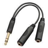 NEW 1/4' Jack Splitter Cable 20cm