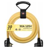 New $50 d  30 Amp RV Extension Cord, 30 FT...