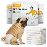 SEALED $34 (L) 36PK Dog Diapers LeakProof & Soft