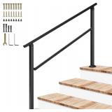 NEW $120 (54'x36') 4-Step Black Outdoor Handrail