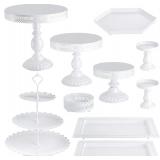 New $78 Hedume 10-Set Cake Stands, Metal...