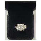 $3,275 App Moissanite Ring Sz 5 1/2