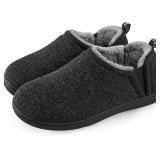NEW $35 (9-10) Men's Fuzzy Sherpa Slipper Shoes