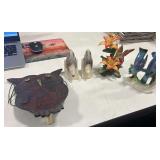 5 Assorted Bird Figurines