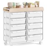 NEW $130 10-Drawers-Utility-Rolling-Storage-Cart
