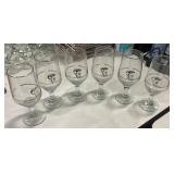 Set of 6 Calgary Winter Olympics Wine Glasses