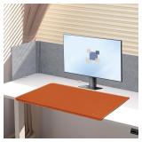 $32 NEW Desk Mat with Lip Brown