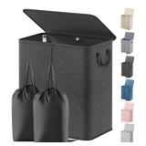 USED $44 (136L) Lifewit Double Laundry Hamper