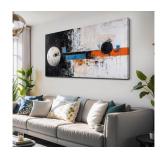NEW $70 Wall Art Asbtract Solar Eclipse Canvas