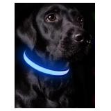 (L) BLUE Light up Dog Collar