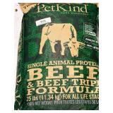 $70 25 lb Pet Kind Beef & Beef Tripe