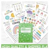 SEALED 12PC Calming Corner Classroom Posters