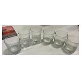 Six Assorted Glass Cups