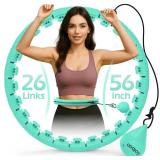 NEW $33 56' Weighted Fitness Hula Hoop Circle