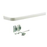 New Kenney Enamel White Curtain Rod 48 in....