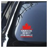 NEW 'Canada's Not For Sale' Sticker (4' x 6')