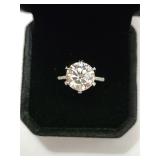 $3,175 App 5.00ct Moissanite Ring Sz7