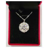 $7,560 App 20.00ct Moissanite Pendant