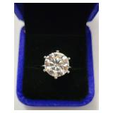 $4,925 App 10.00ct Moissanite Ring Sz8