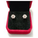 $1,400 App 2.00ct Moissanite Stud Earrings