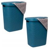 New $107 Mind Reader 50L Slim Laundry Hamper,...