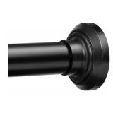$30 Matte Black Shower Curtain Rod Tension