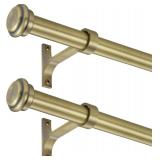 New $47  2 Pack Curtain Rods 48 to 86...