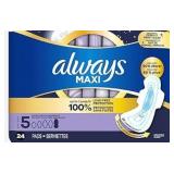 NEW (Size 5) Always Maxi Overnight Feminine Pads