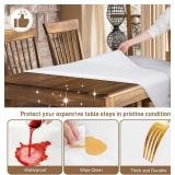 (52X120) Hotel Quilted Tablecloth Pad, Multicolor