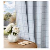 $60 Beauoop Blue Plaid Jacquard Blackout