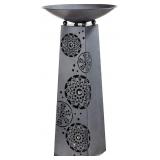 NEW 9.5' Candle Bowl Stand w/White Accents