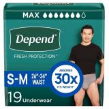 NEW (S-M) Depend FIT-FLEX Incontinence Underwear