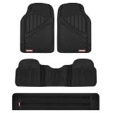 NEW $126 Motor Trend 3 Row Rubber Floor Mats