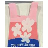 Girl's Small Flower 'You Only Live Once' Tote Bag