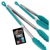 NEW 2PK Stainless Steel Cooking Tongs-9' & 11'
