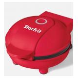 Starfrit Mini Electric Waffle Maker 10cm - Red