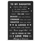 NEW Daughter Wallet Card