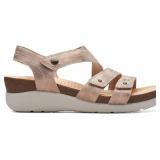 USED (10) Clarks womens Calenne Clara Wedge Sandal