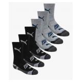 New PUMA boys 6 Pack Crew Cut SocksCrew...